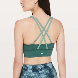 Lululemon Energy Bra Long Line Frosted Pine